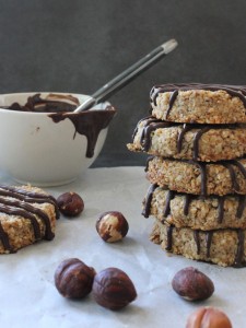 Hazelnut & Chocolate Oat Cookies