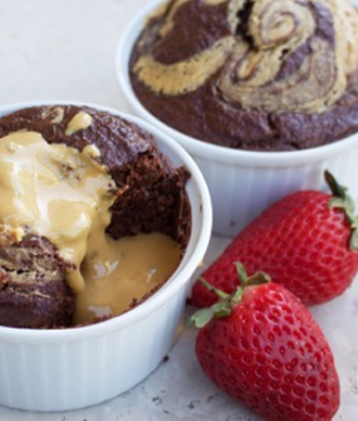 Healthy Chocolate Fondant