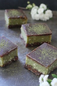 Raw Gluten-Free Matcha Slice