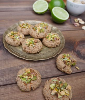 Gluten-Free Lime & Pistachio Cookies