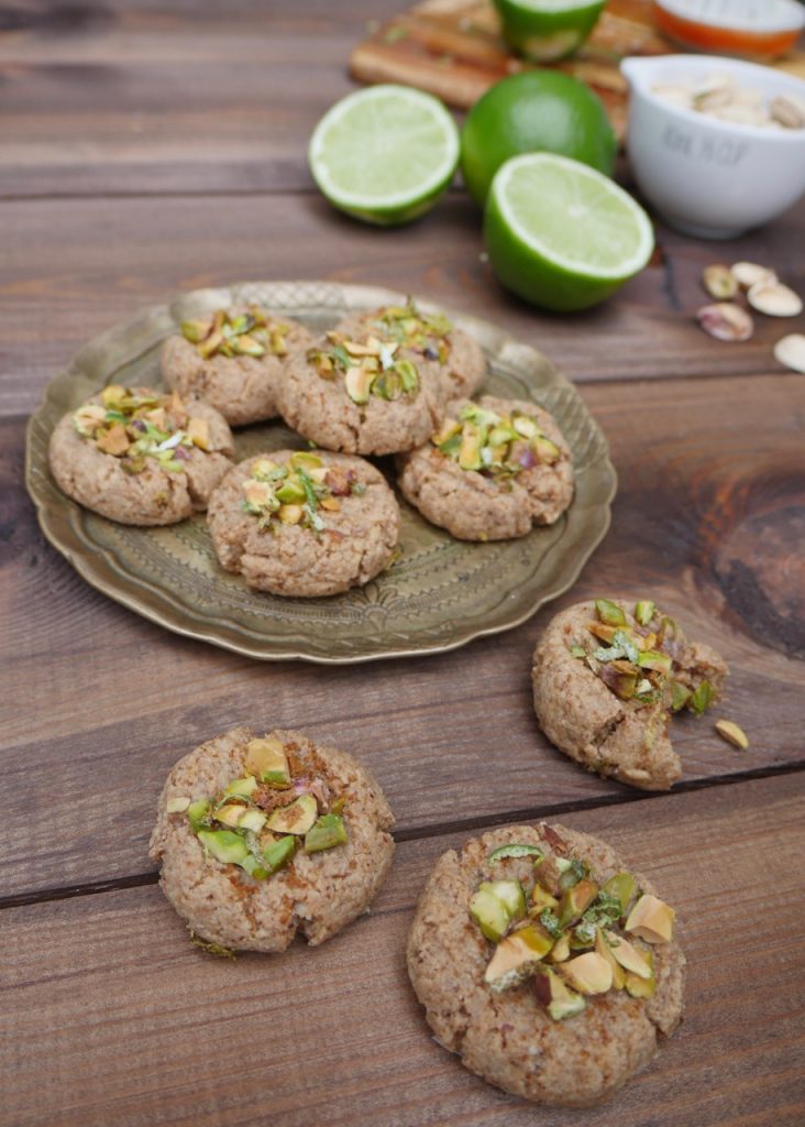 Gluten-Free Lime & Pistachio Cookies