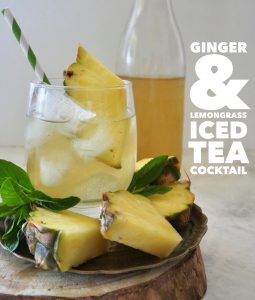 Iced Tea Cocktail, Ginger Pineapple and Lemongrass
