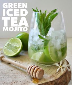 Iced Tea Cocktail, Green Tea Mojito