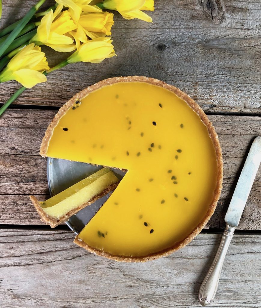 gluten-free mango tart