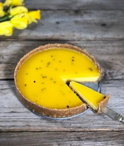 gluten-free mango tart