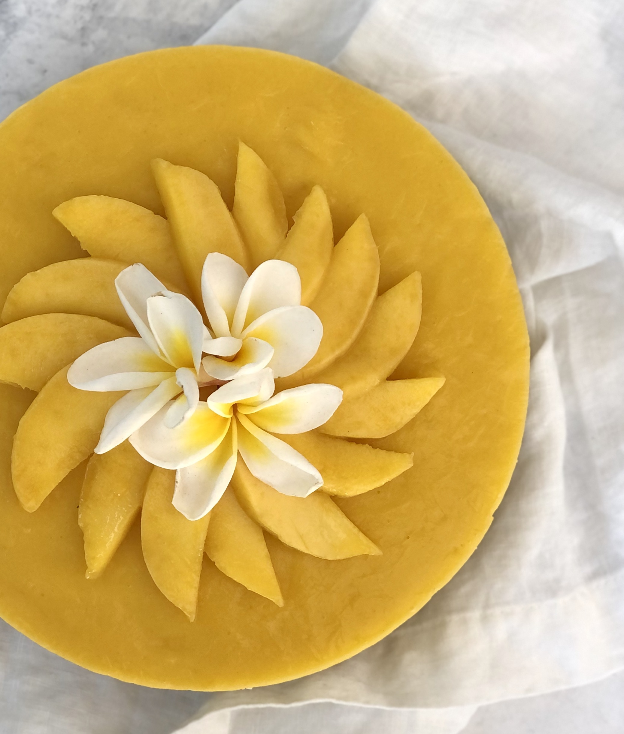 mango coconut vegan cheesecake