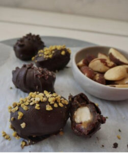 chocolate date brazil bite