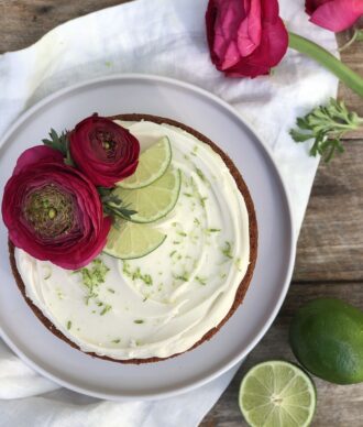 coconut & lime cake
