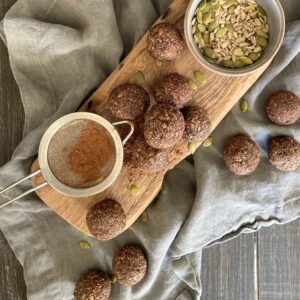 seed cacao protein balls