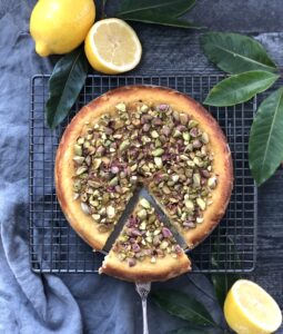 Lemon Almond Ricotta Cake