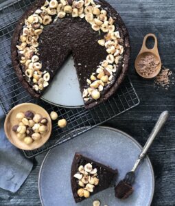 chocolate hazelnut tart